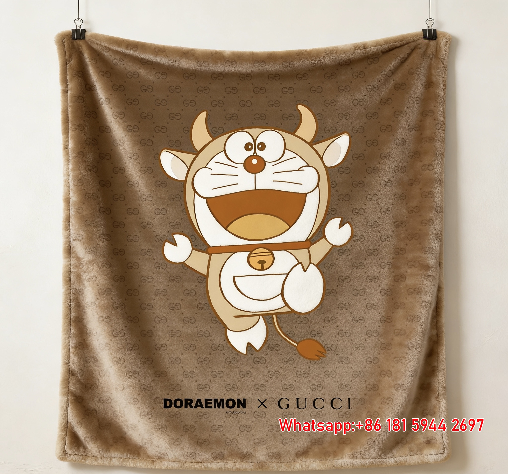 Gucci x Doraemon Year of the Ox Throw blankets IMG_2837